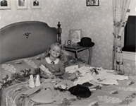 D.J. with her birthday 'loot'