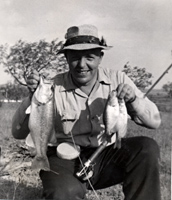 Howard has the fishing bug