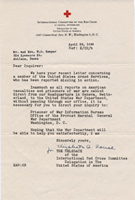 Reply from the Red Cross