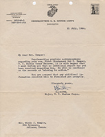 Follow-up from the Marine Corps