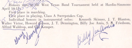 Band Honors
