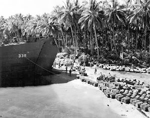 Supplies on the beach
