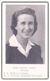 Jewell Posey, English