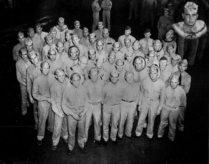 VMF-216 on the USS Long Island