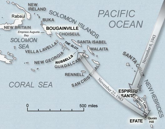 South Pacific Map