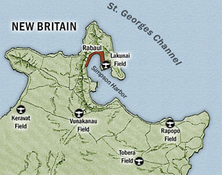 Map of Rabaul